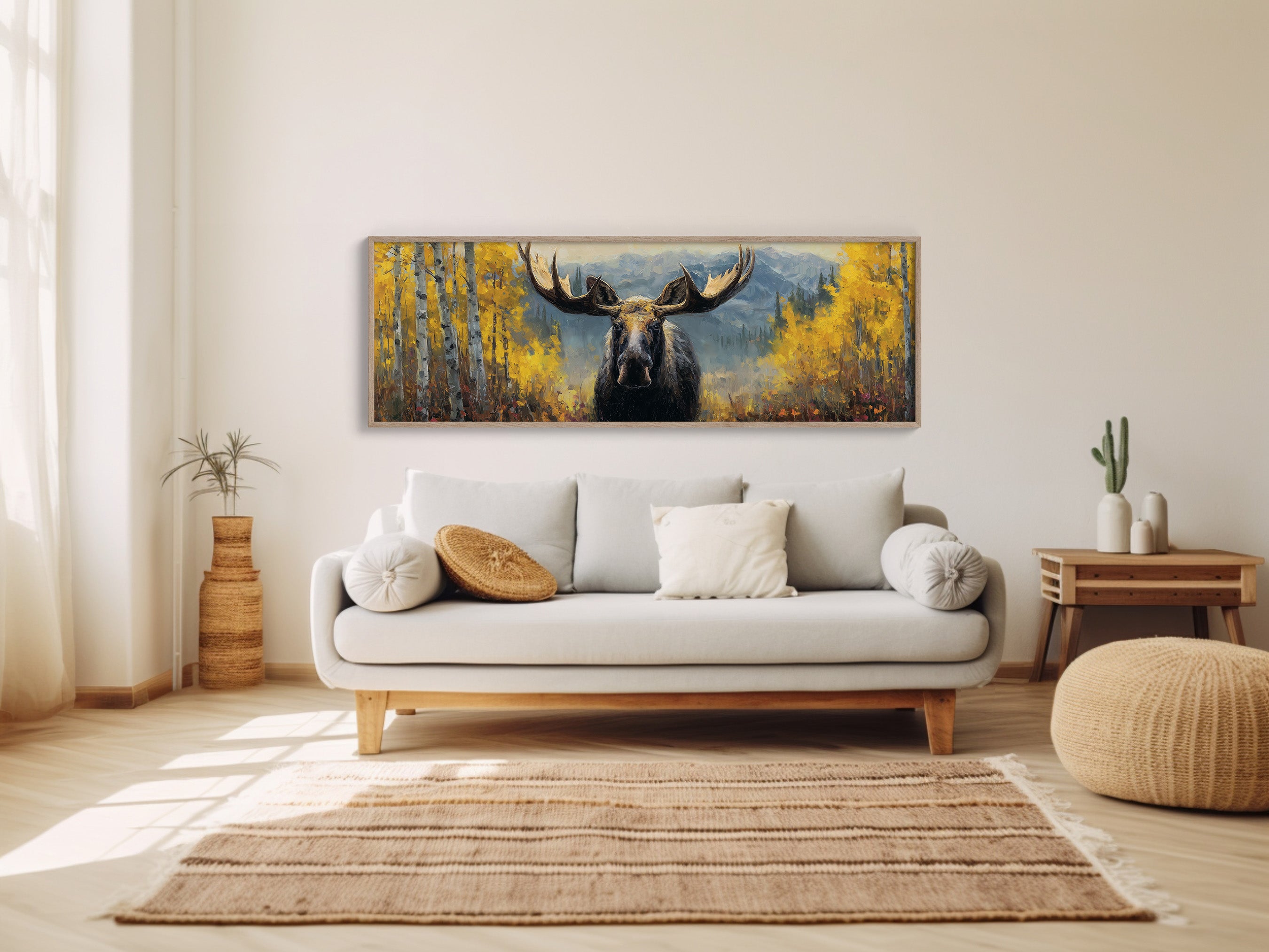 Moose Among the Golden Aspens