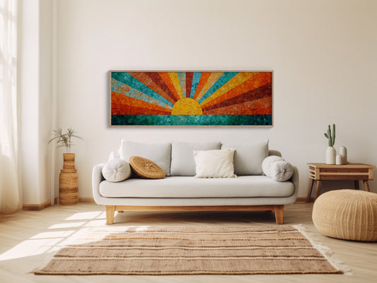 Sunburst Over Turquoise Waters