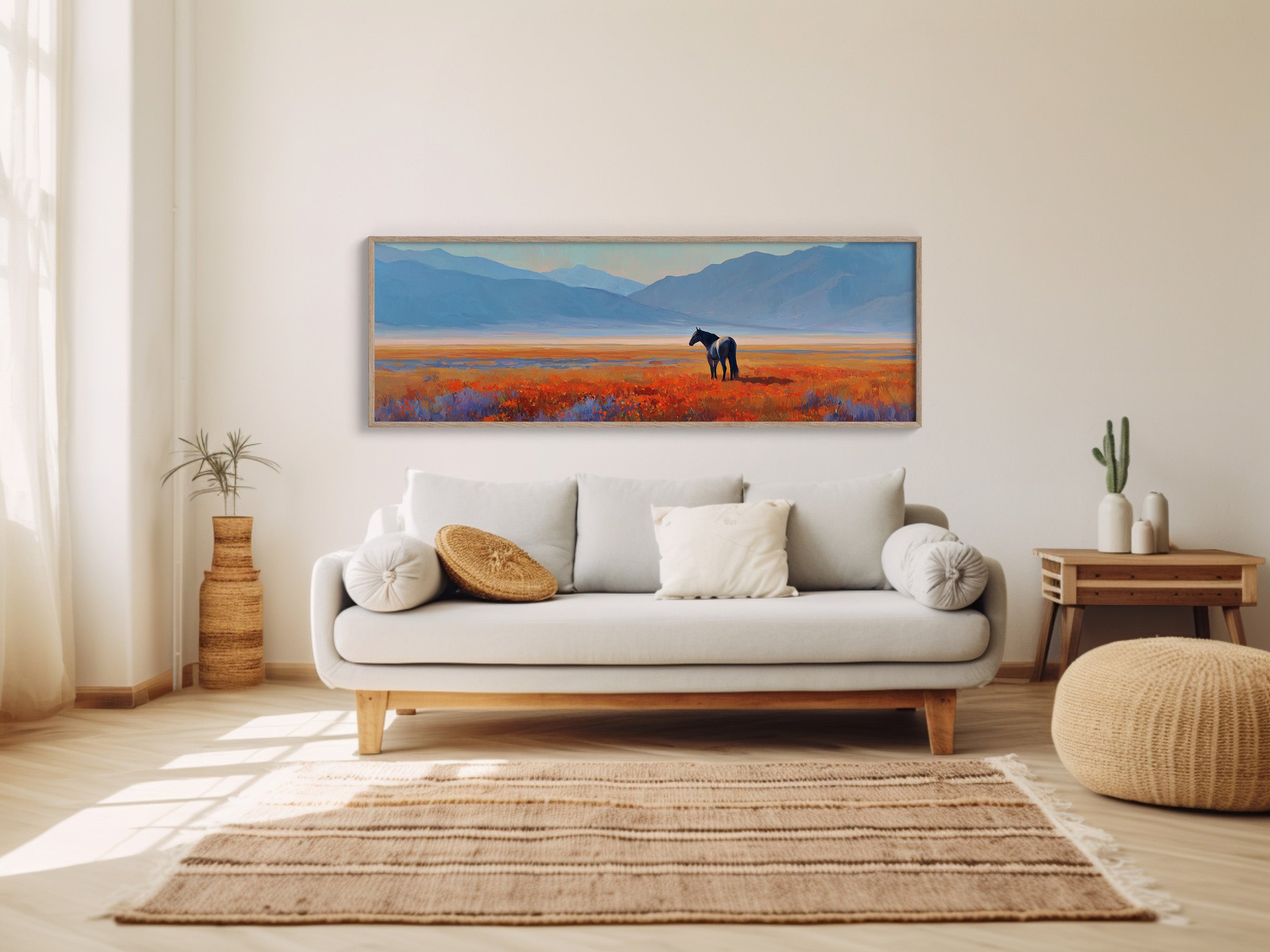 Horse Standing in the Painted Valley