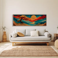 Golden Sun Over Painted Valleys
