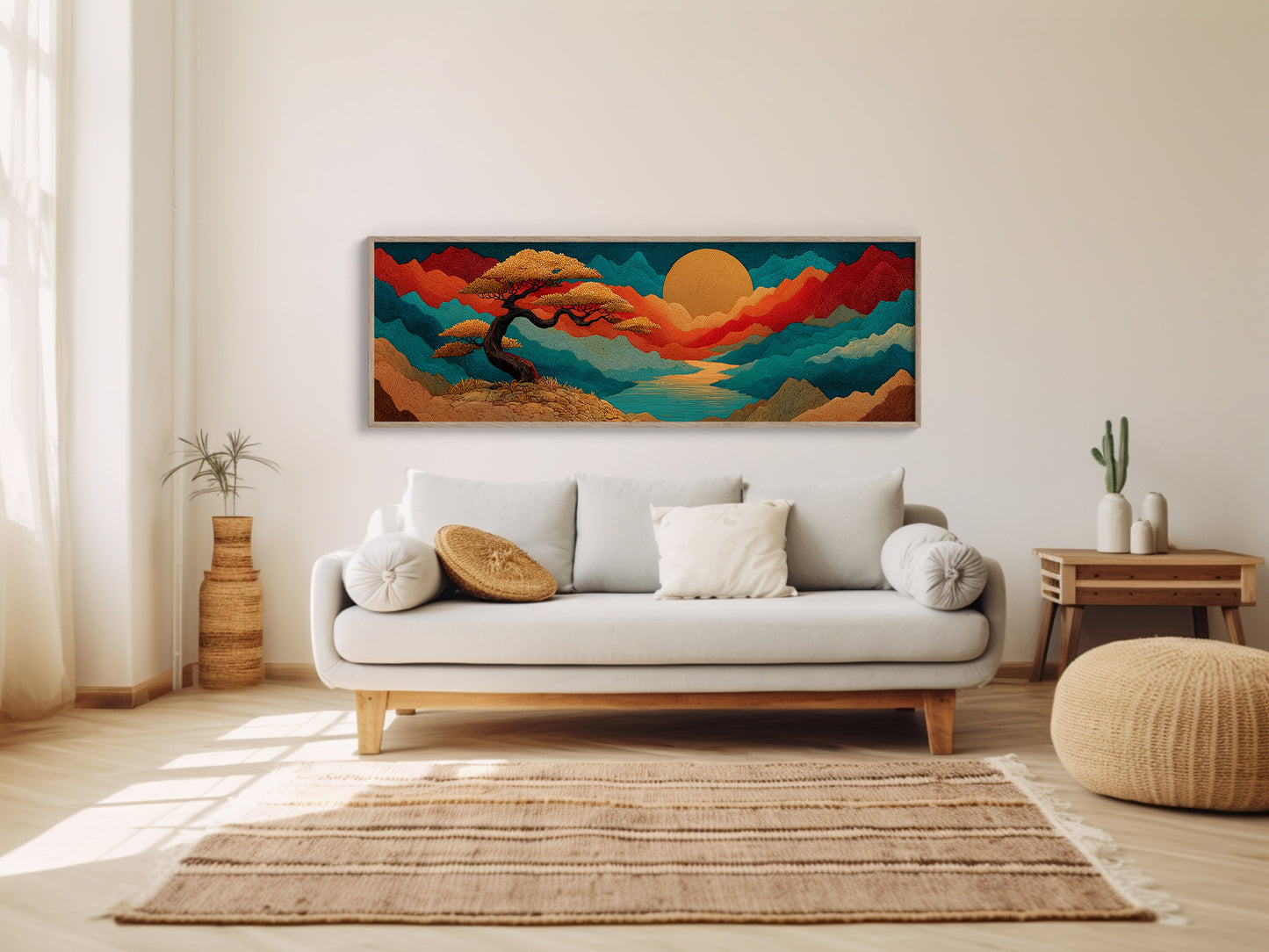 Golden Sun Over Painted Valleys