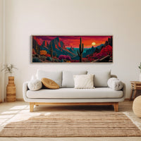 Desert Sunfall in Painted Canyons