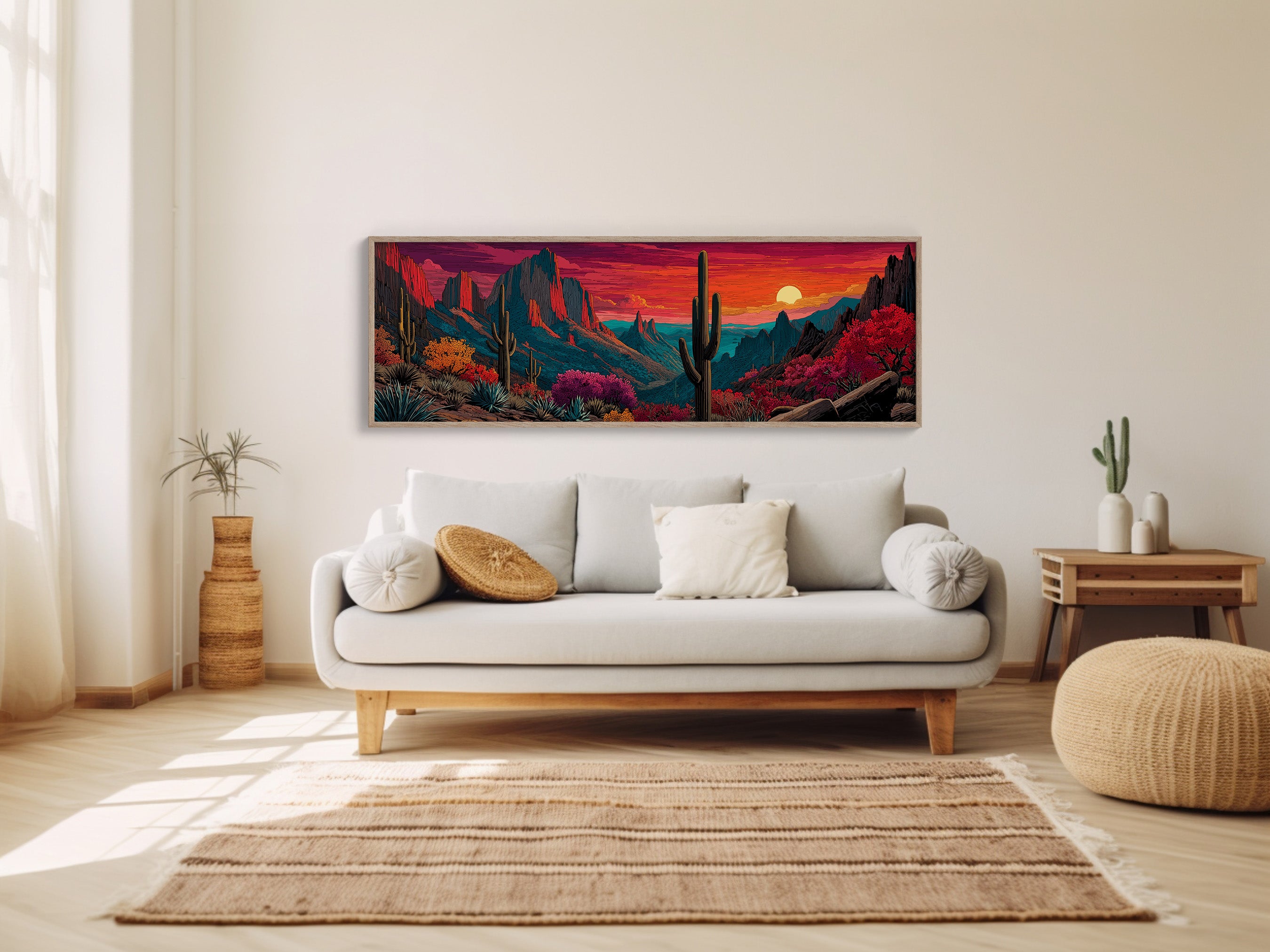 Desert Sunfall in Painted Canyons