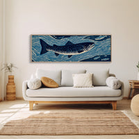 River Drift Beneath Blue Currents