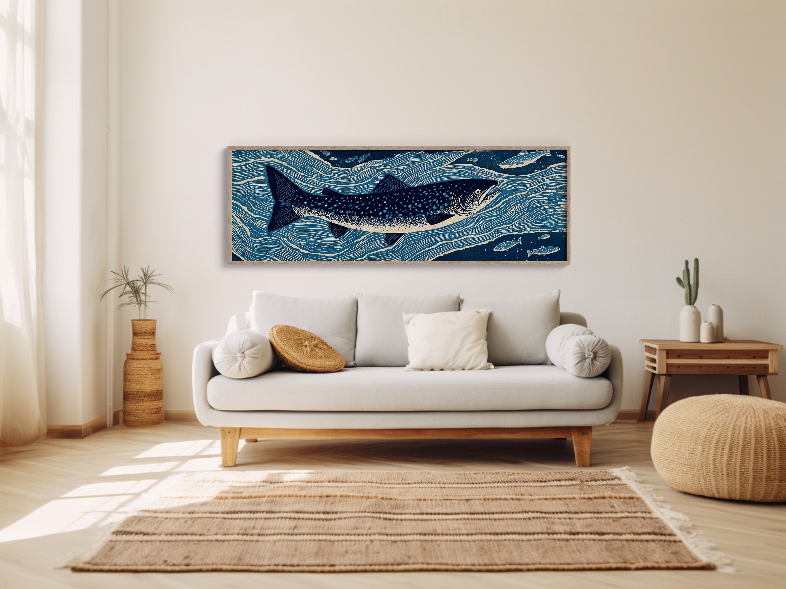 River Drift Beneath Blue Currents