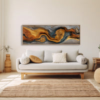 Golden Grain in Weathered Wood