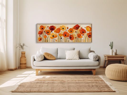 Poppies Dancing in Golden Light