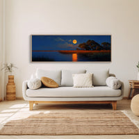 Moonrise Over the Quiet Marsh