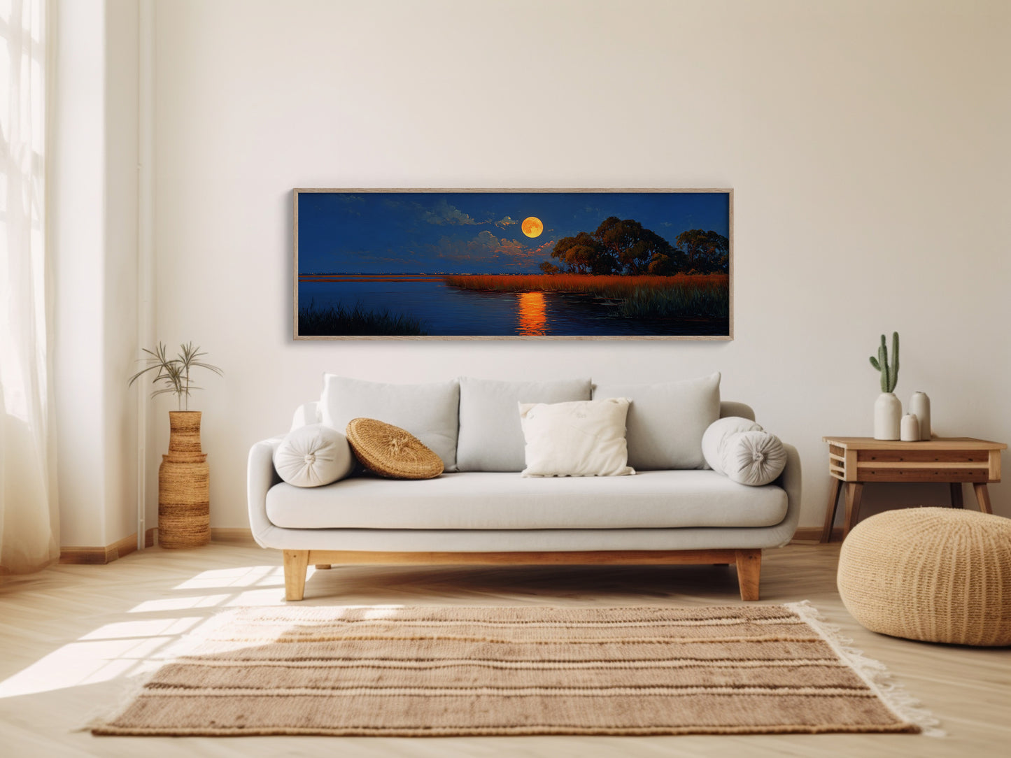 Moonrise Over the Quiet Marsh