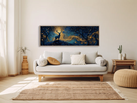 Stag Beneath the Golden Night