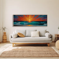 Sunrise Breaking Over Turquoise Waves
