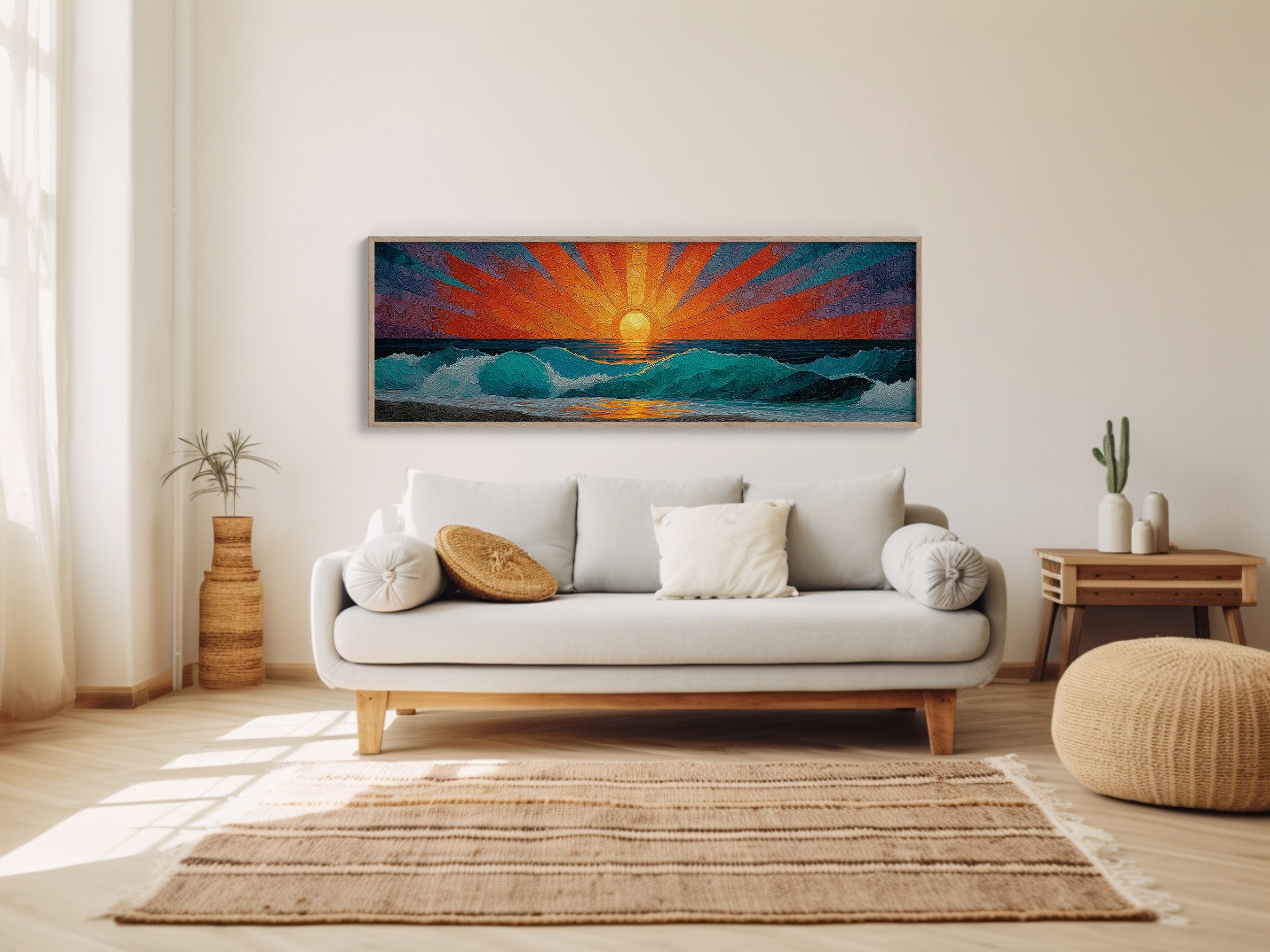 Sunrise Breaking Over Turquoise Waves