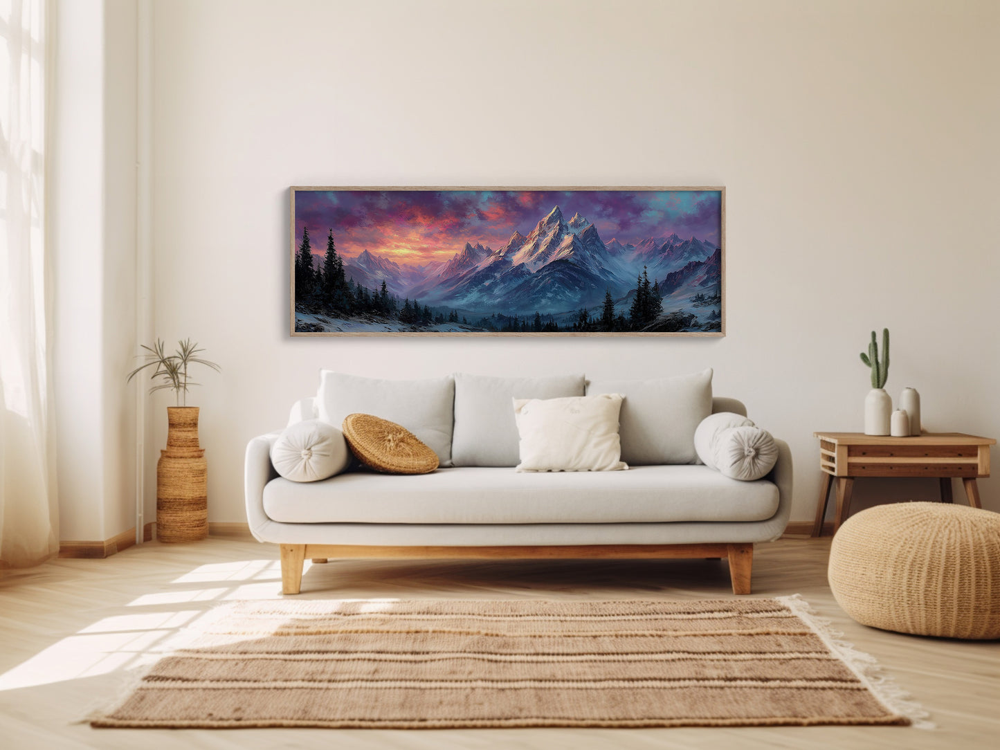 Dawn Fire on Winter Peaks