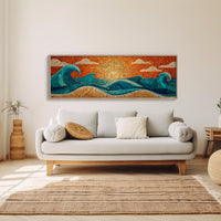 Sunrise Waves in Mosaic Light