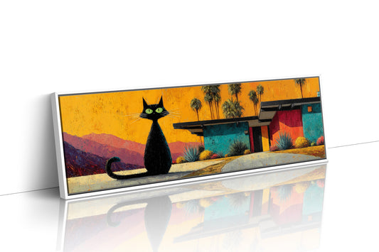 Midcentury Cat at Sunset