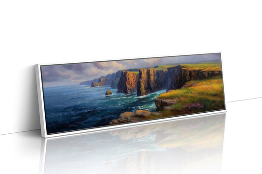 Sunlit Cliffs Above the Northern Sea