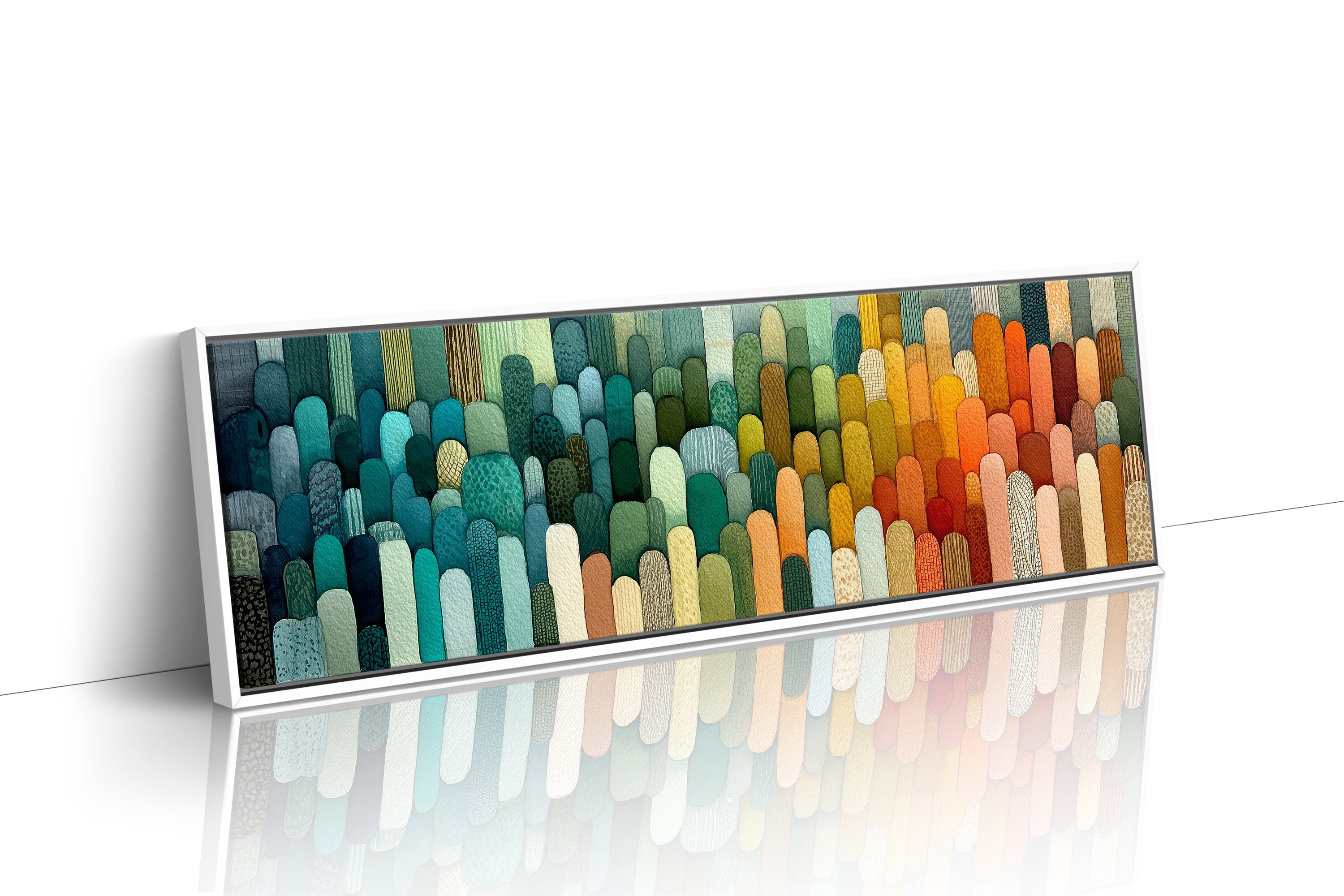 Hills of Color in Gentle Rows
