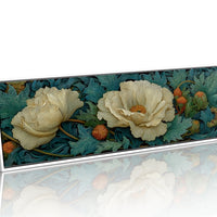 Ivory Petals in Verdant Drift