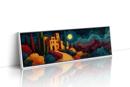 Moonlit Road to the Desert Villa