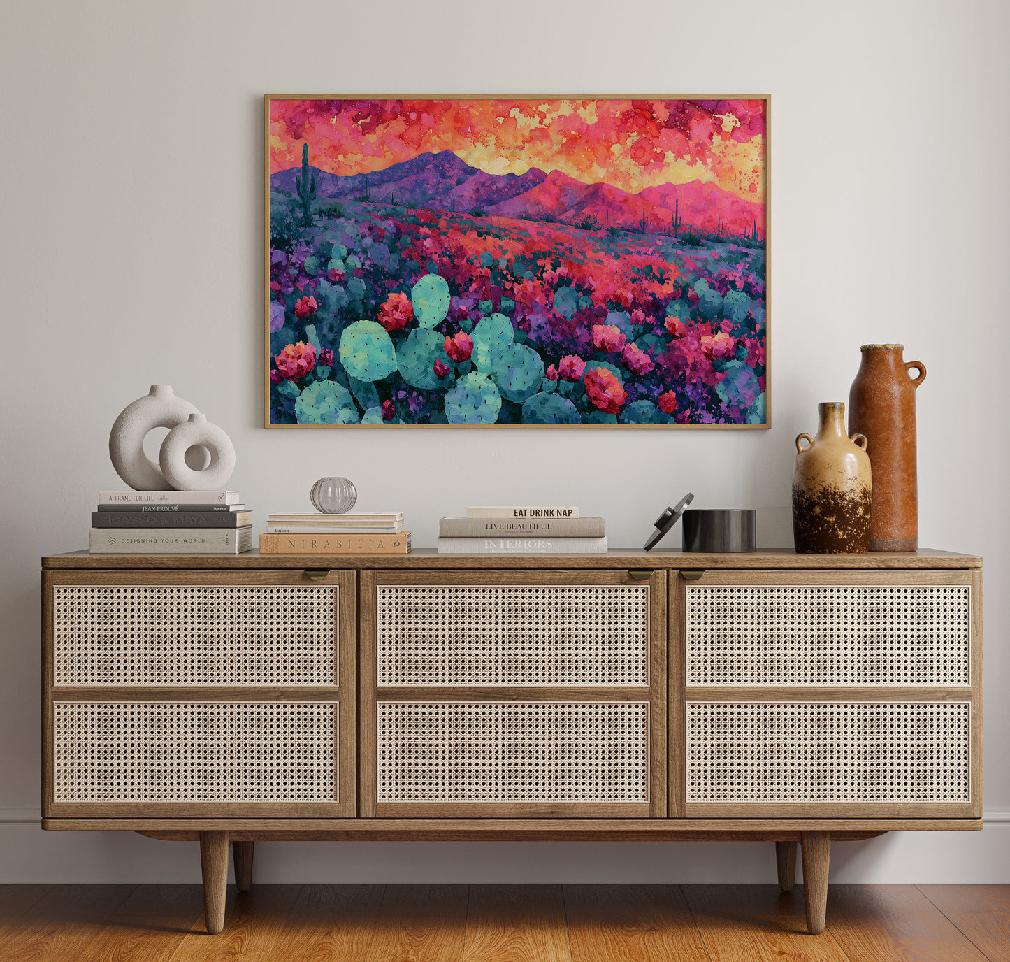 Desert Bloom, Magenta Mountains