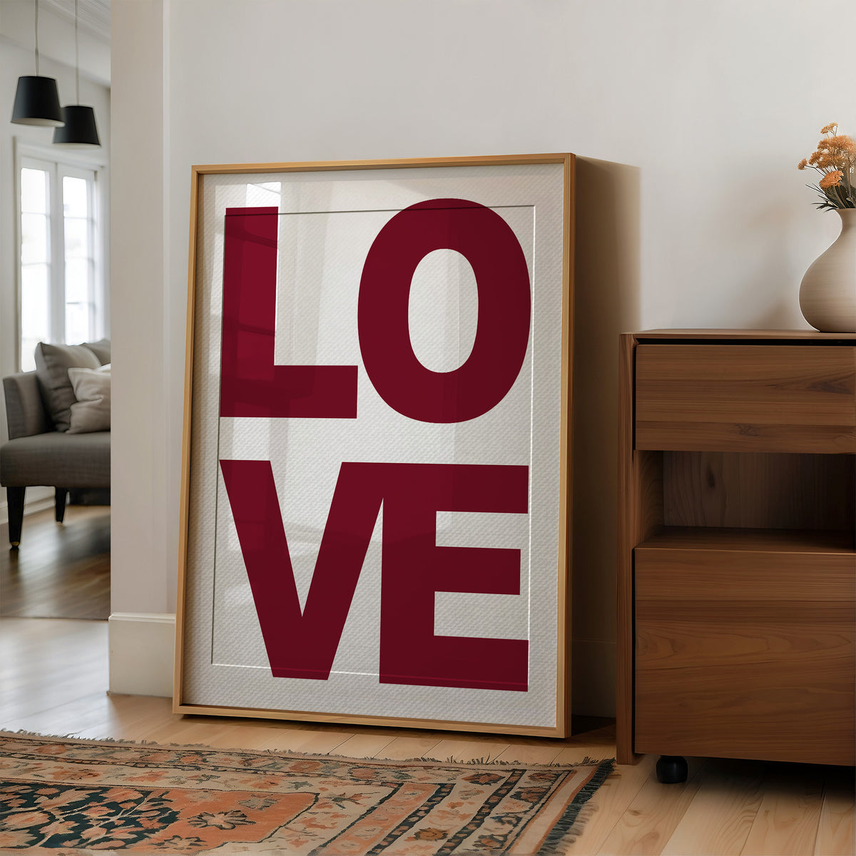 Love in Bold Block Type