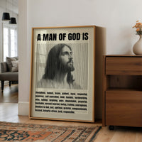 A Man of God: Line Portrait Virtues