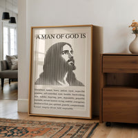 A Man of God: Ivory Line Portrait