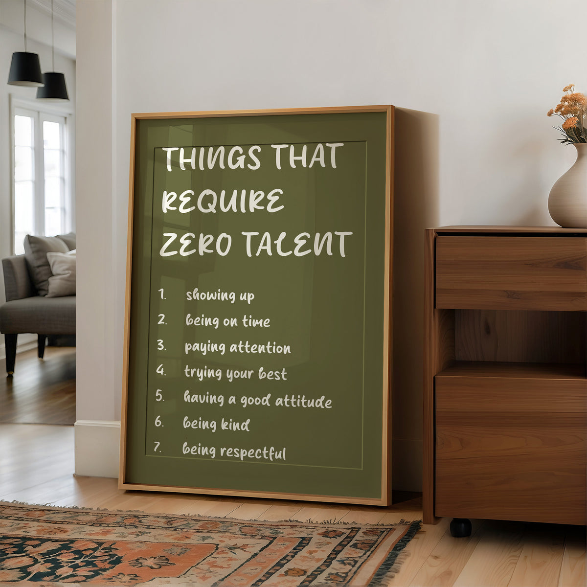 Things That Require Zero Talent, Olive Marker