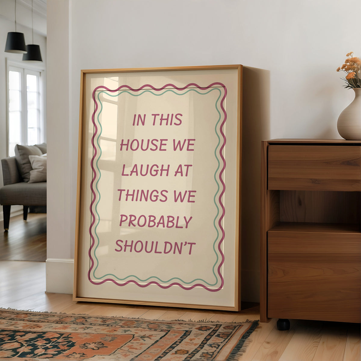 Questionable Humor, Wavy Frame Included