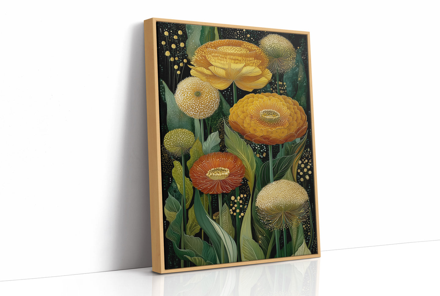 Marigolds Dance Under Starlit Garden