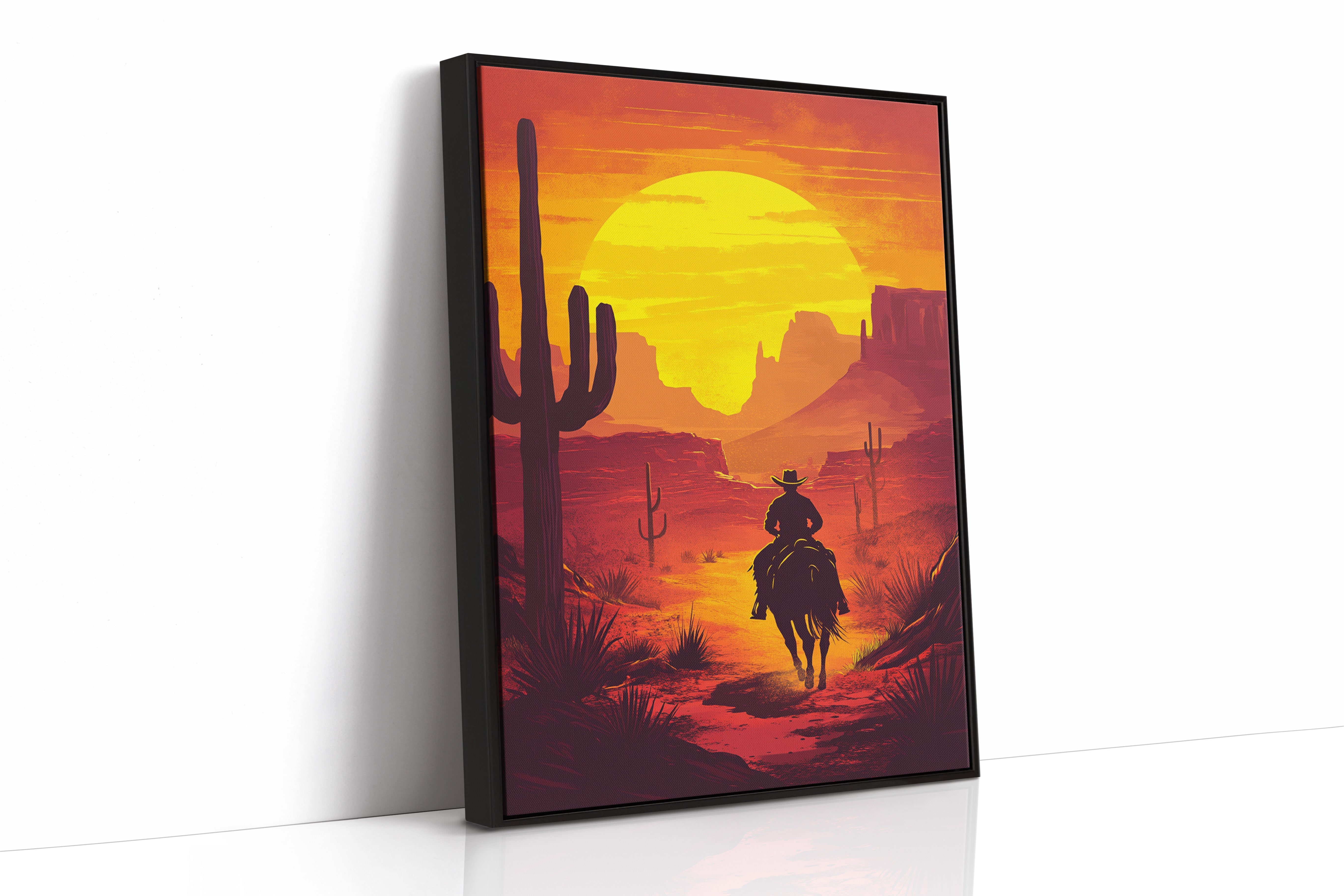 AL0007 - Black Framed Canvas image 1
