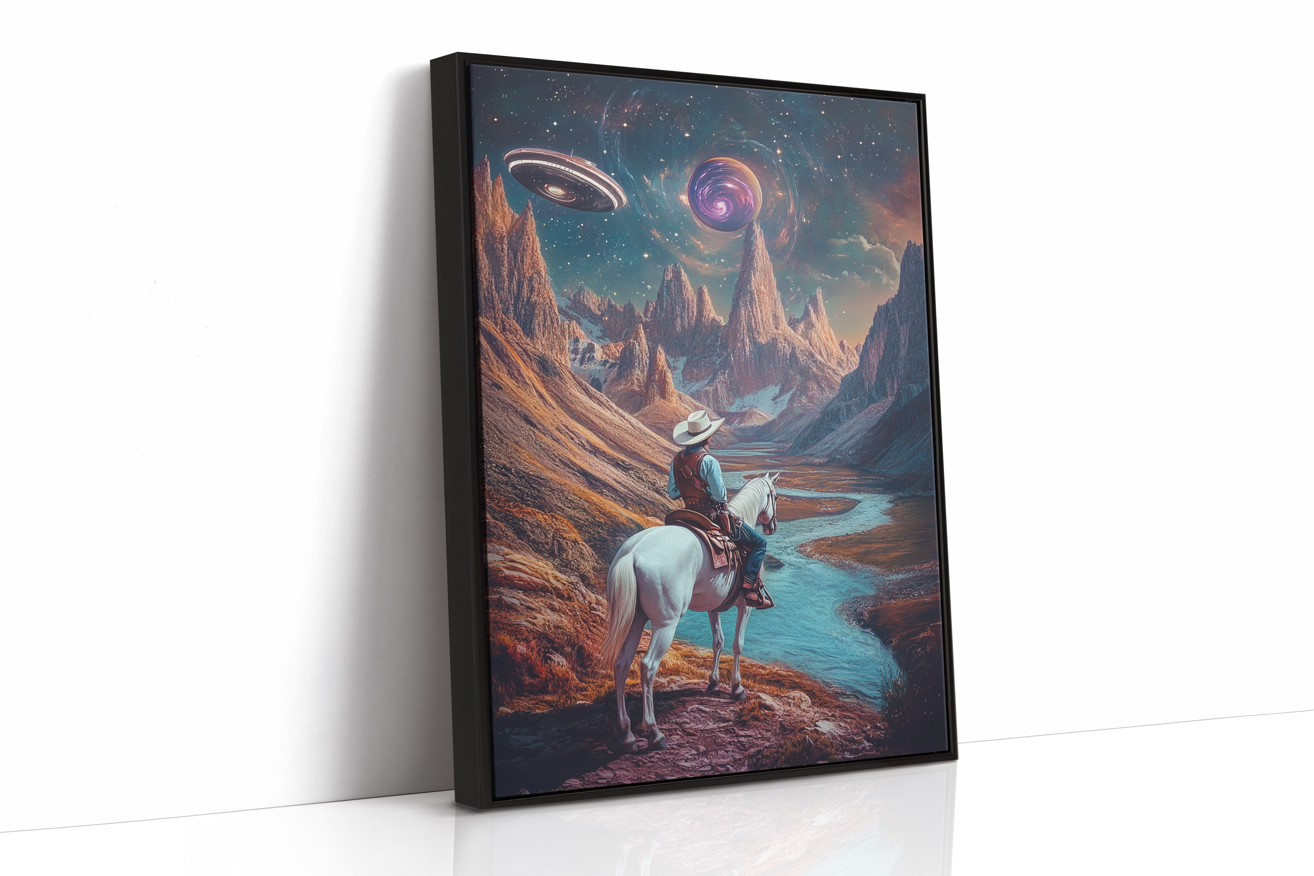 AL0008 - Black Framed Canvas image 1