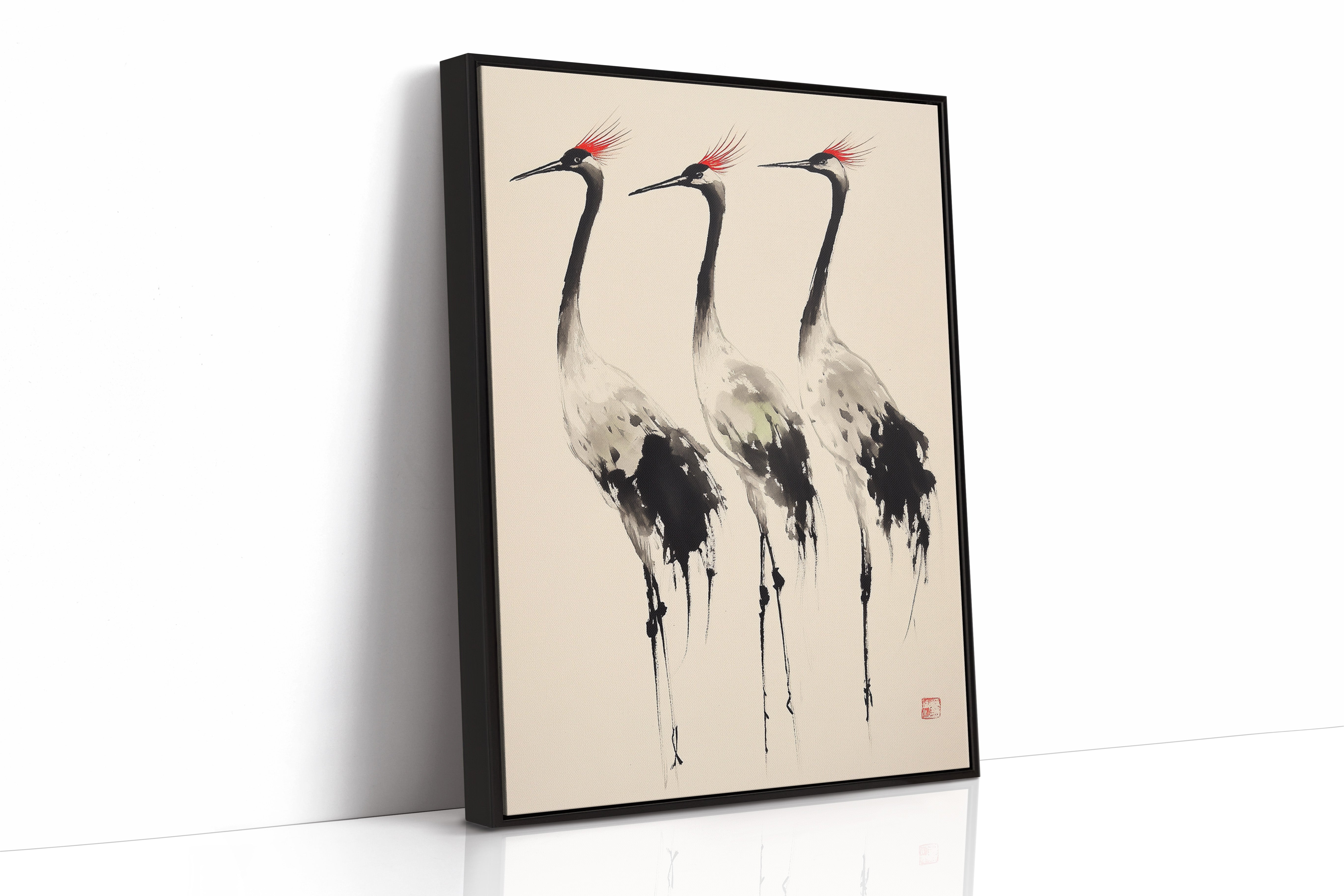 AL0030 - Premium Art Print - Black Framed Canvas image 1