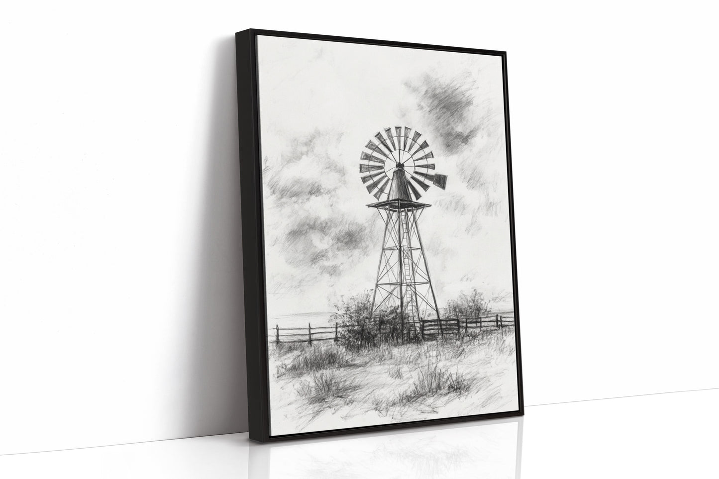 AL0076 - Premium Art Print - Black Framed Canvas image 1