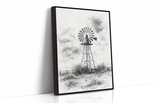 AL0076 - Premium Art Print - Black Framed Canvas image 1
