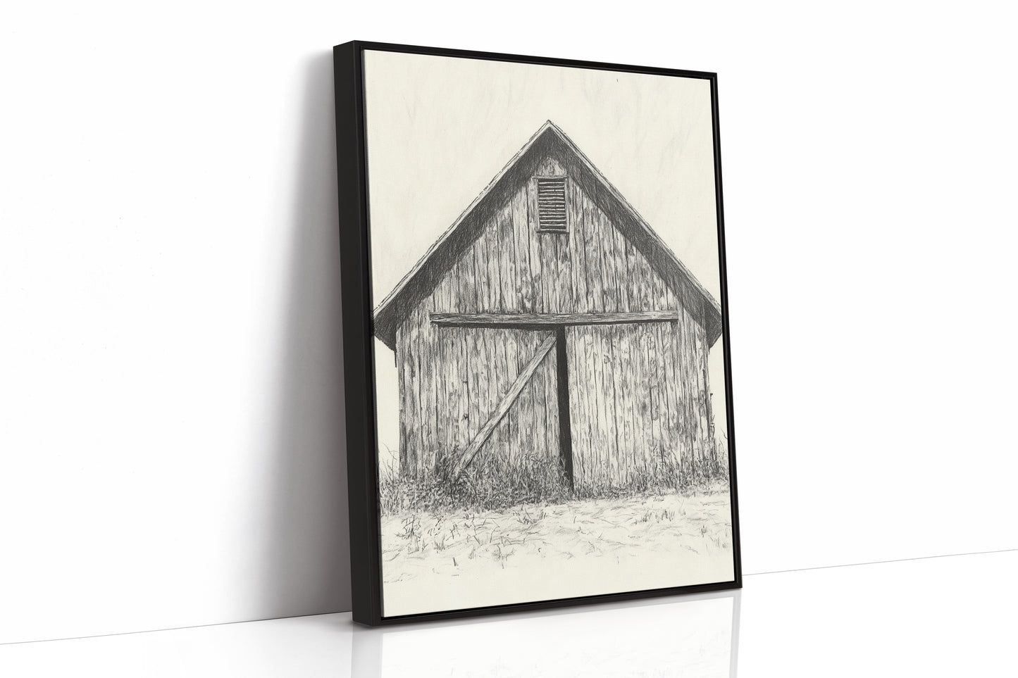 AL0079 - Premium Art Print - Black Framed Canvas image 1