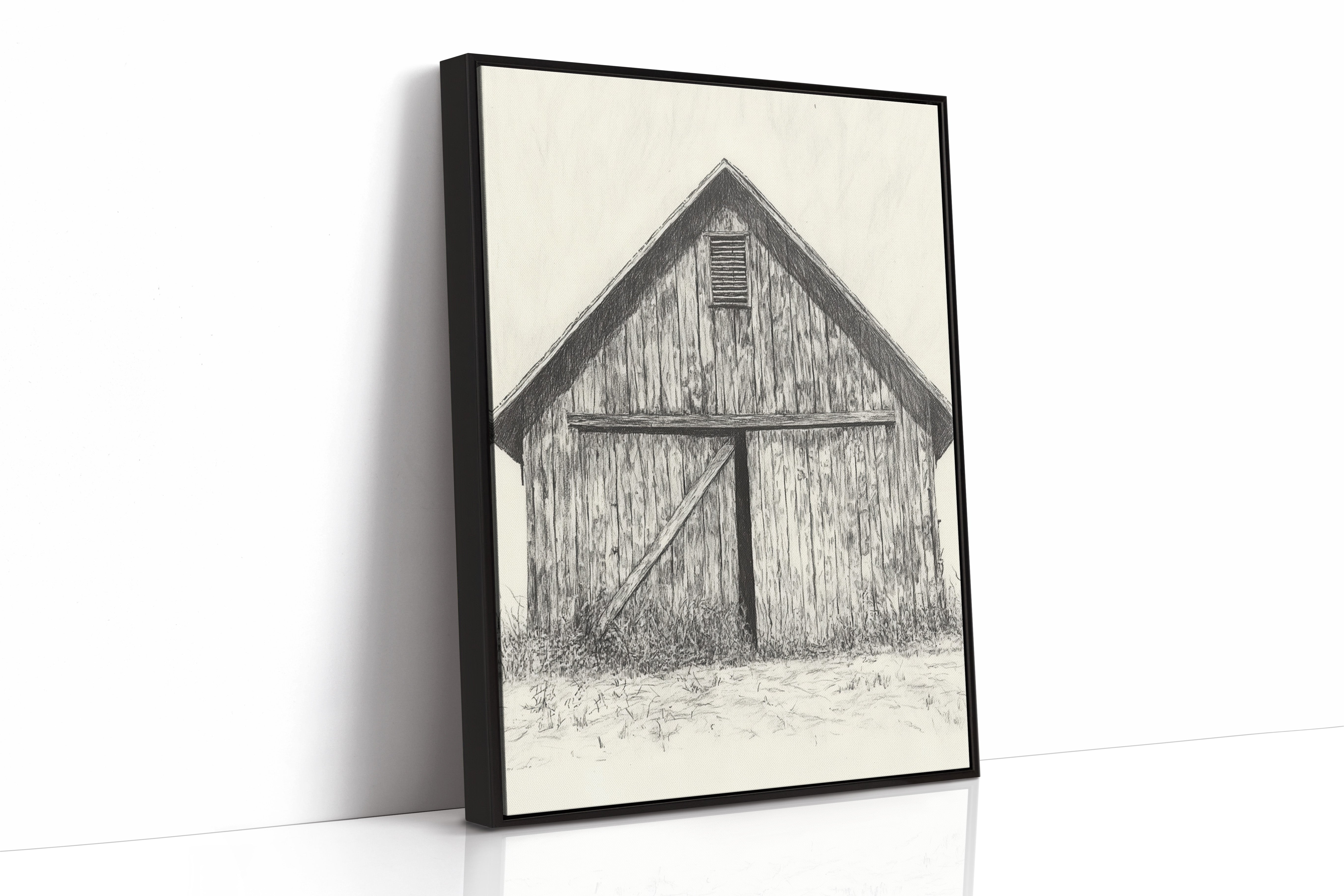 AL0079 - Premium Art Print - Black Framed Canvas image 1