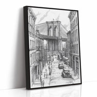 AL0087 - Premium Art Print - Black Framed Canvas image 1