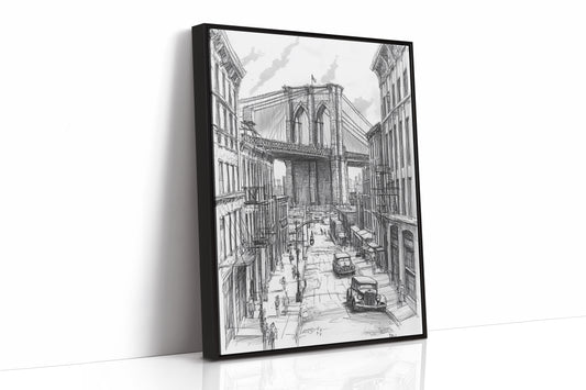 AL0087 - Premium Art Print - Black Framed Canvas image 1