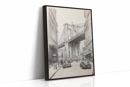 AL0088 - Premium Art Print - Black Framed Canvas image 1