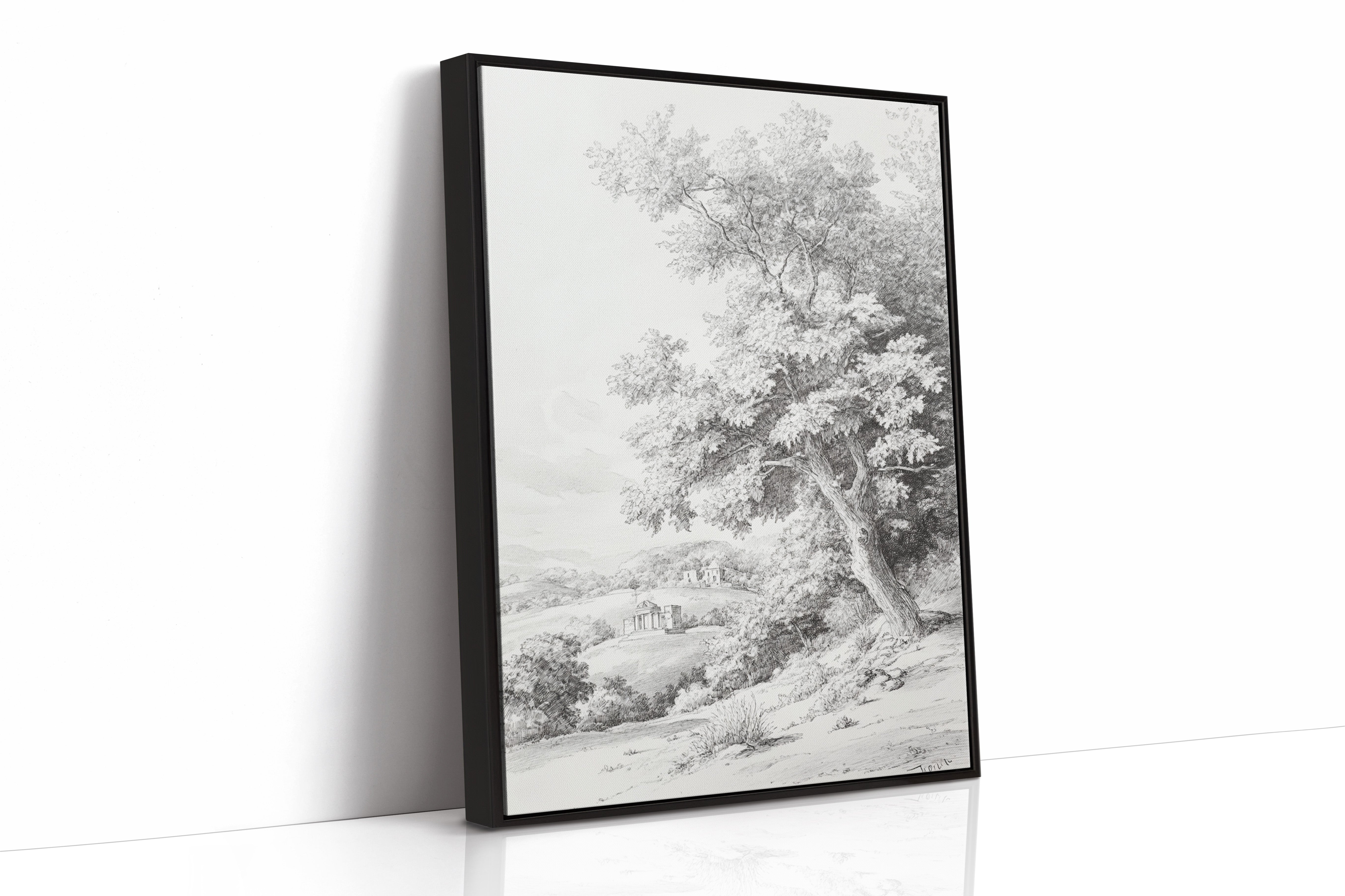 AL0090 - Premium Art Print - Black Framed Canvas image 1