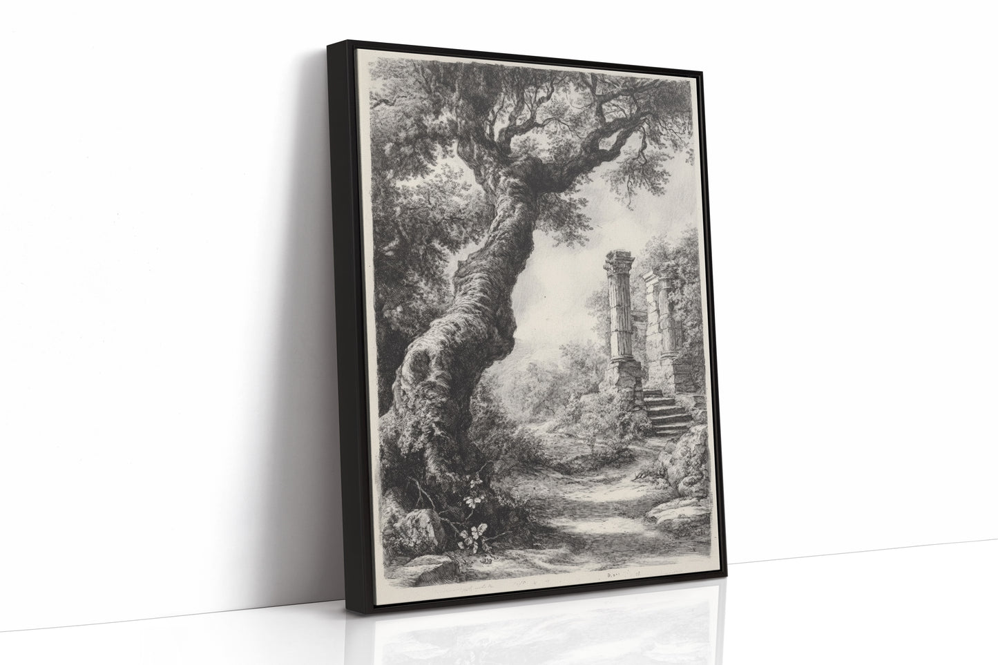 AL0092 - Premium Art Print - Black Framed Canvas image 1