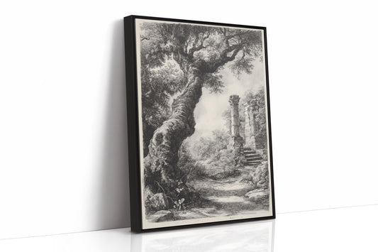 AL0092 - Premium Art Print - Black Framed Canvas image 1