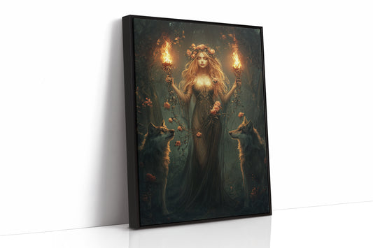 AL0113 - Premium Art Print - Black Framed Canvas image 1