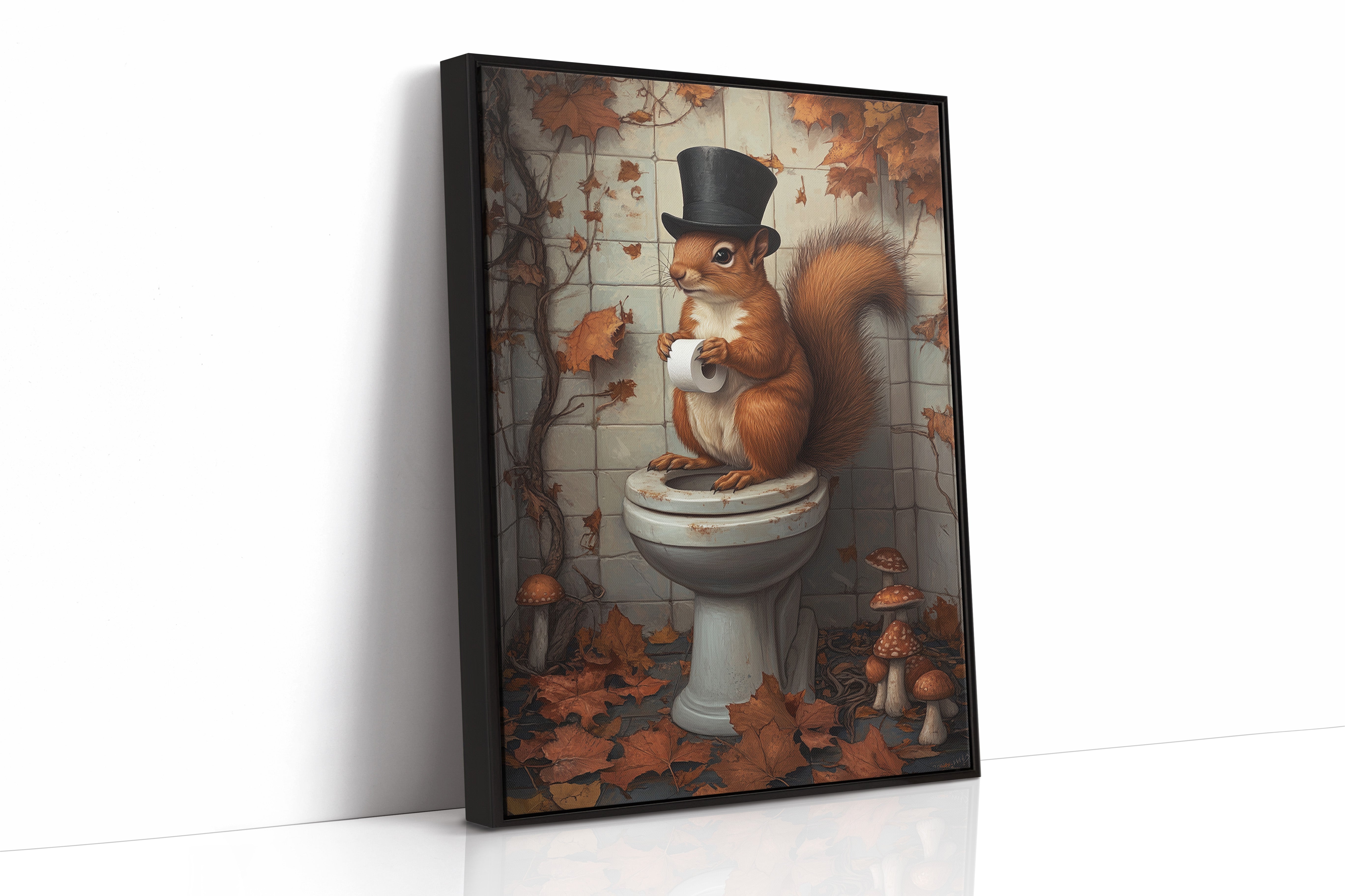 AL0119 - Premium Art Print - Black Framed Canvas image 1
