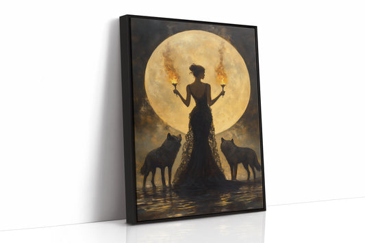 AL0130 - Premium Art Print - Black Framed Canvas image 1