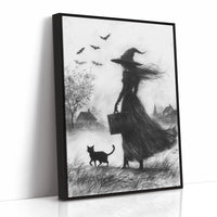 AL0163 - Premium Art Print - Black Framed Canvas image 1