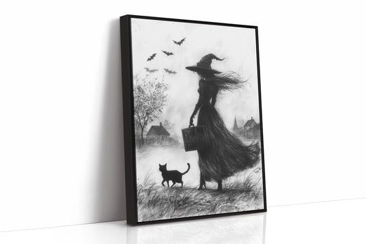 AL0163 - Premium Art Print - Black Framed Canvas image 1