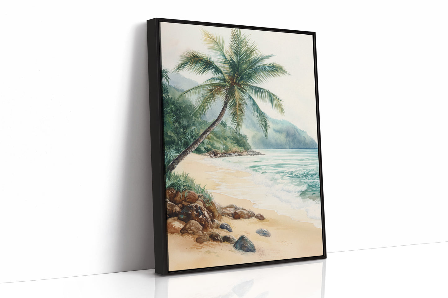 AL0209 - Premium Art Print - Black Framed Canvas image 1