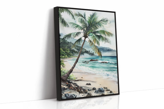 AL0210 - Premium Art Print - Black Framed Canvas image 1